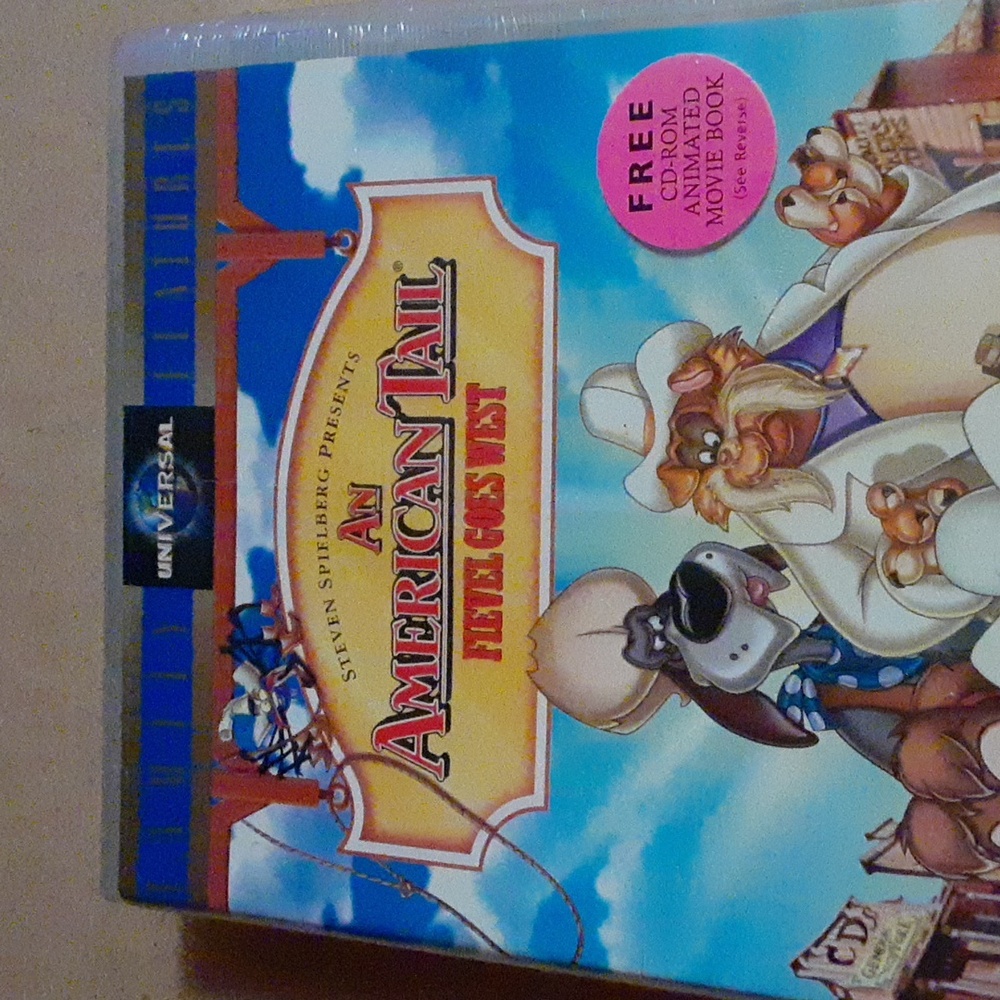An American Tail Fievel Goes West VHS Movie NEW